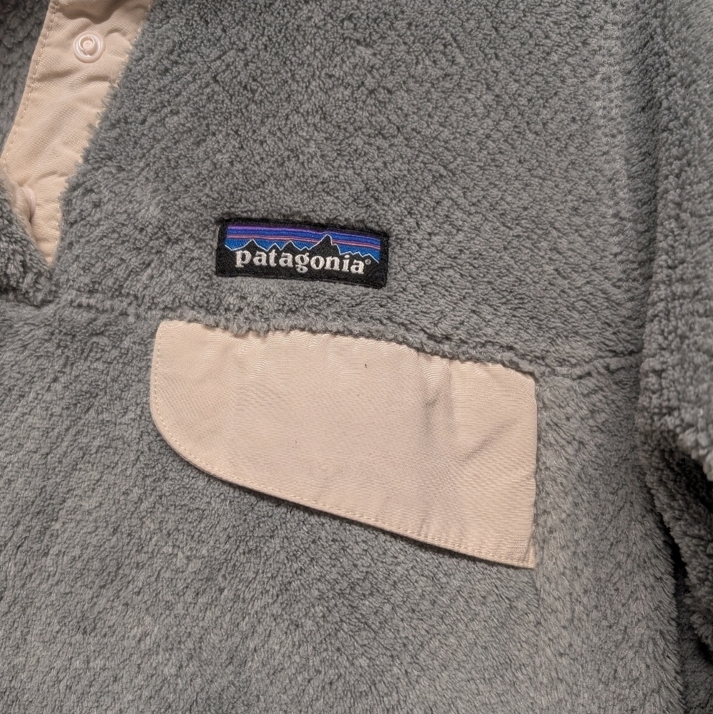 PATAGONIA (Women's Small) Re-Tool Snap Gray Fleece Pullover 25443 - Picture 3 of 9